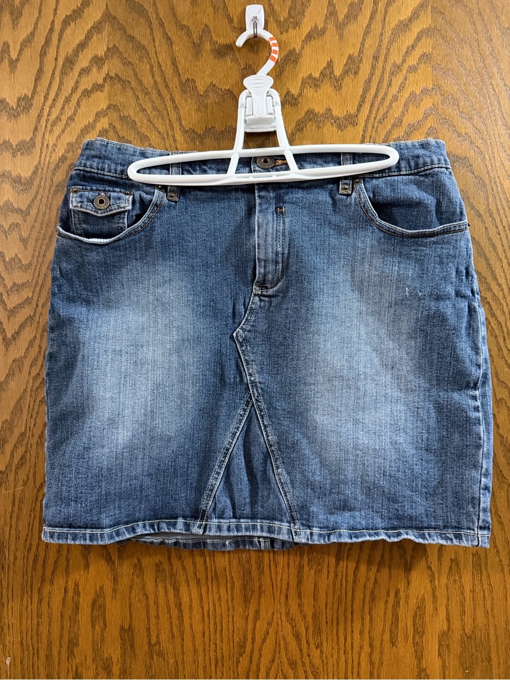 TINT Size 12 Classic Blue Denim Skirt - Women's Casual Mini